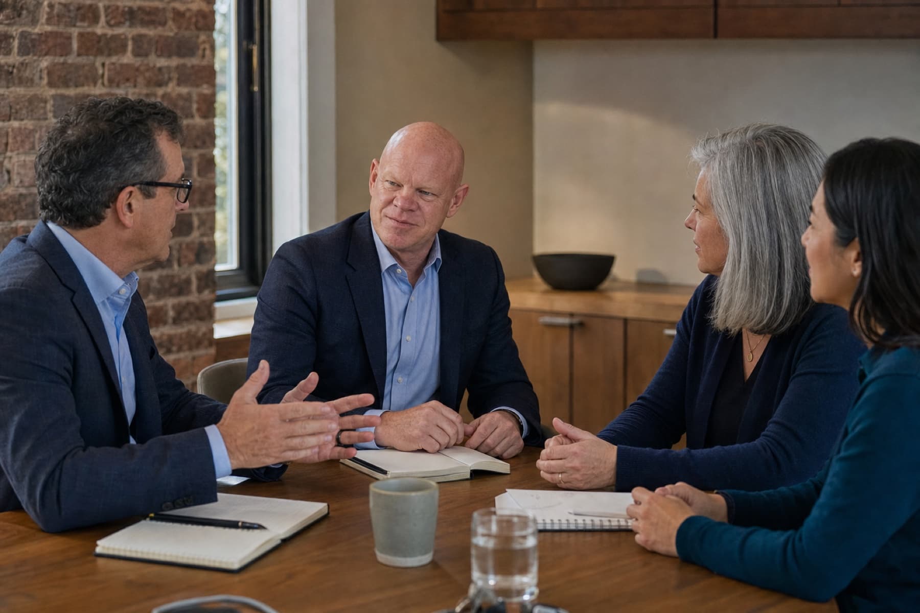 Business leaders in discussion